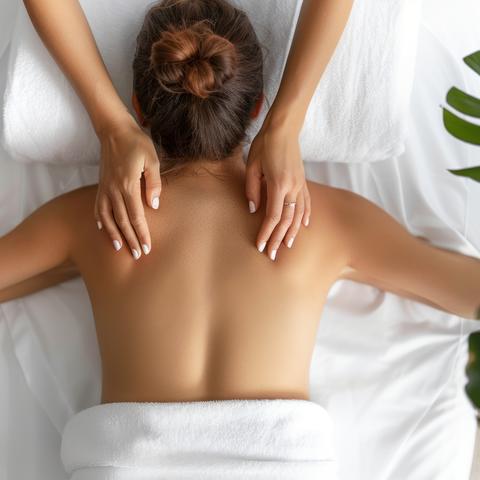Woman getting a massage